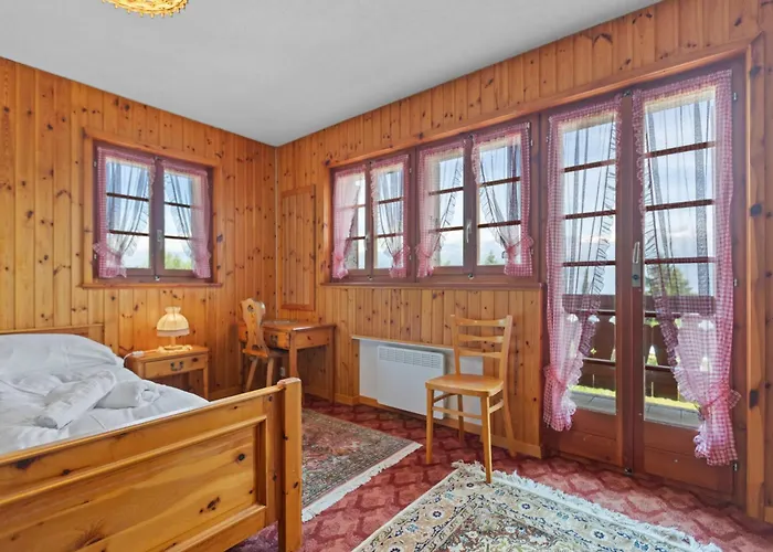 Sauna, Nature & Parking Prive - Vercorin, 10 Pers Horská chata Chalais