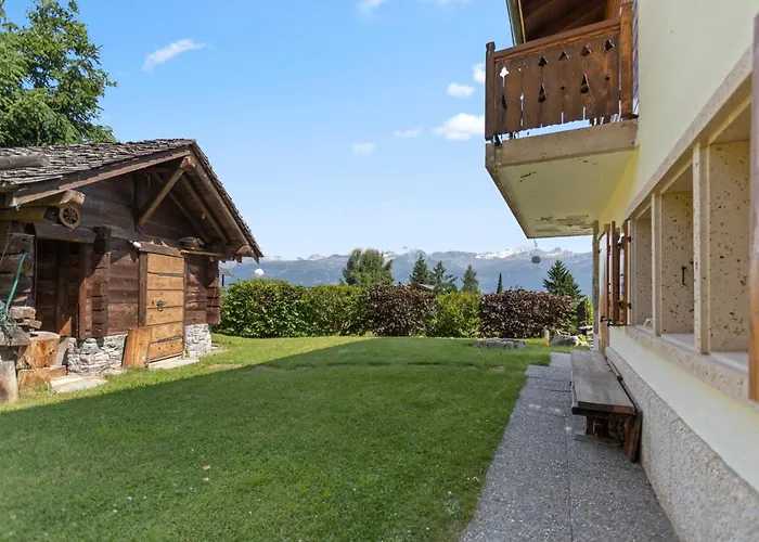 Sauna, Nature & Parking Prive - Vercorin, 10 Pers Horská chata